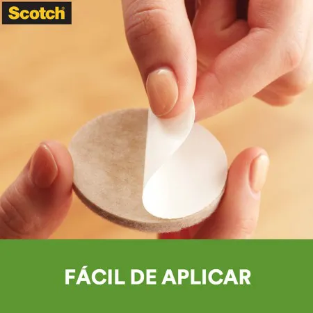 Feltro sintético para móveis leves Scotch quadrado marrom Extra Grande c/4 unid - 3M