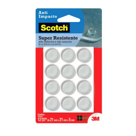 Protetor anti-Impacto Scoth transparente Extra Grande 12 unidades - 3M