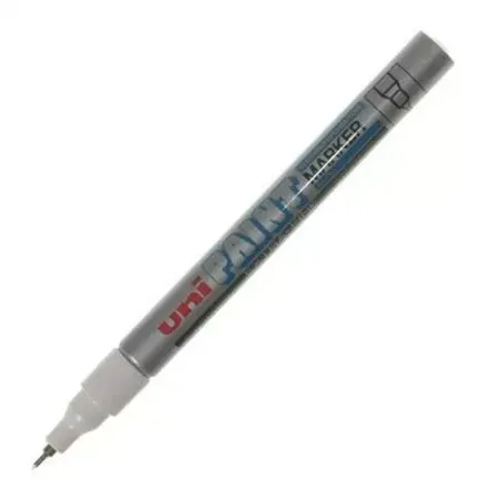 Pincel marcador permanente Paint Marker Prata PX-203 - Uni-Paint