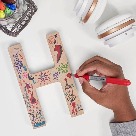 Pincel marcador permanente Marking Vermelho 522193 - Bic