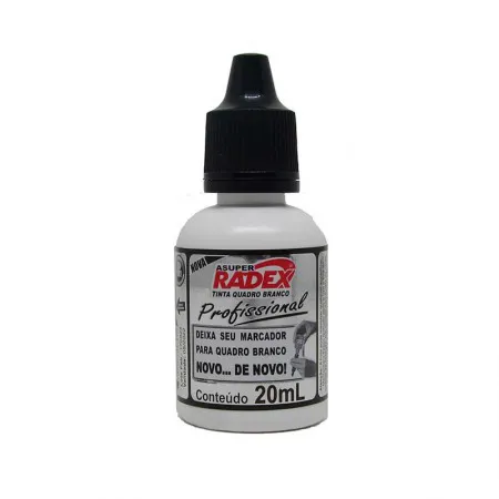 Tinta para pincel de quadro branco 20ml Preto - Radex