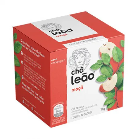 Chá de maçã - com 10 unidades - Leão Fuze