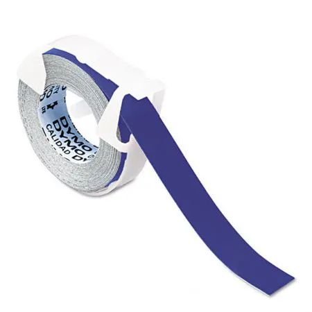 Fita para rotulador vinílica azul 9mm - 520106 - Dymo