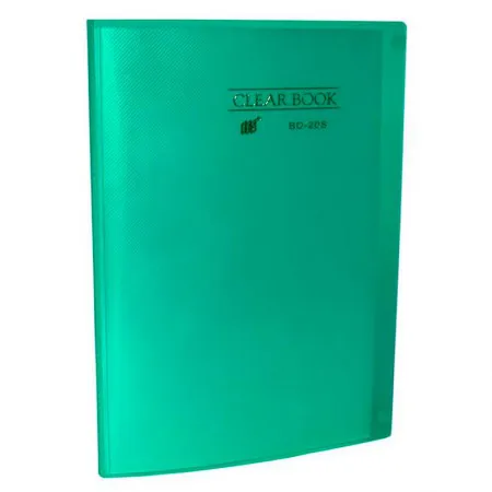 Pasta catálogo transparente ofício Verde BD20S/VD com 20 plásticos - Yes