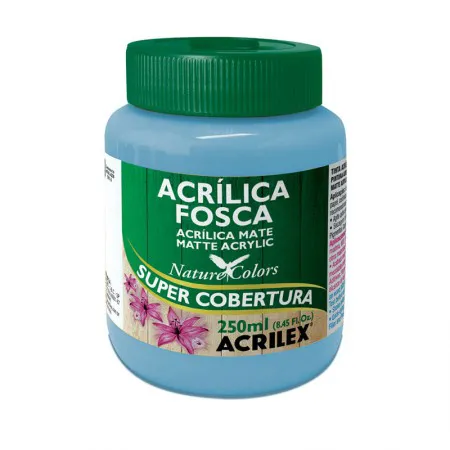 Tinta acrílica fosca Azul Celeste 250ml - 503 - Acrilex