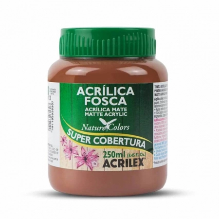 Tinta acrílica fosca Marrom 250ml - 531 - Acrilex