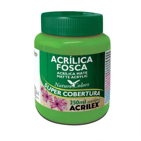 Tinta acrílica fosca Verde Folha 250ml - 510 - Acrilex