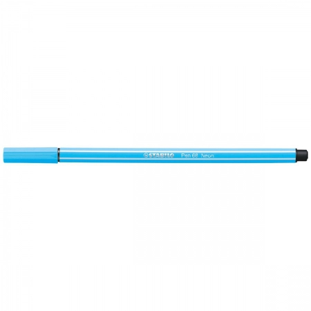 Caneta hidrográfica Ponta Sintética 68/031 - Azul Neon - Stabilo