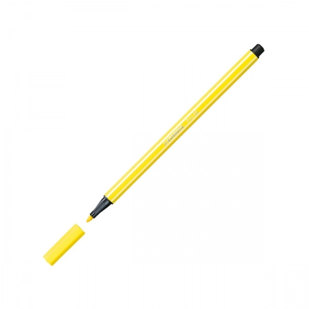 Caneta hidrográfica Ponta Sintética 68/24 - Amarelo Limão - Stabilo