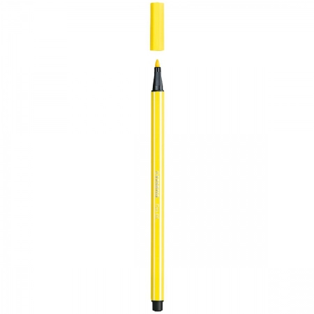 Caneta hidrográfica Ponta Sintética 68/24 - Amarelo Limão - Stabilo
