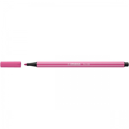 Caneta hidrográfica Ponta Sintética 68/17 - Rosa Chiclete - Stabilo