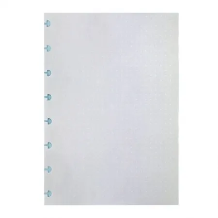 Bloco refil A5 pontilhado linha branca 90g com 50 folhas - CIRA2015 - Caderno Inteligente