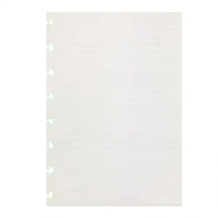 Bloco refil A5 pautado linha branca 90g com 50 folhas - CIRA2018 - Caderno Inteligente