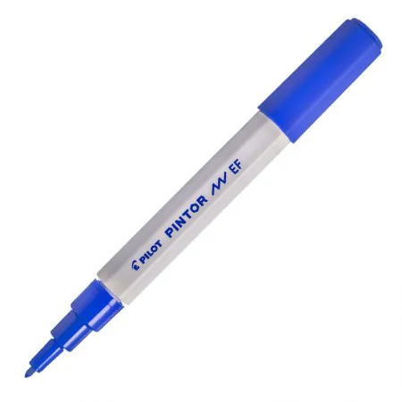 Pincel marcador Pintor ponta fina 0.7mm - azul - Pilot