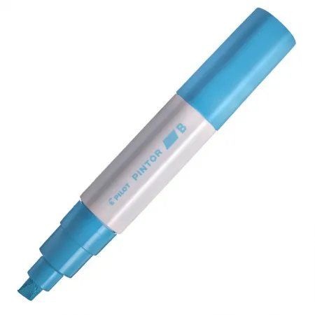 Pincel marcador Pintor ponta grossa 8.0mm - azul pastel - Pilot