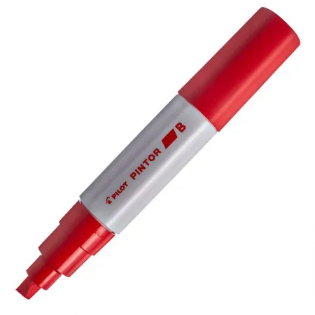 Pincel marcador Pintor ponta grossa 8.0mm - vermelho - Pilot