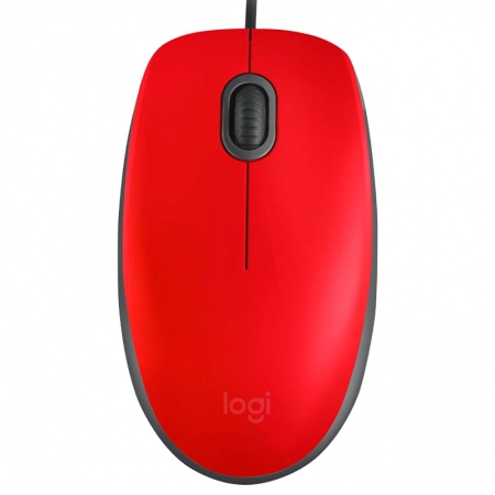 Mouse USB Silent óptico M110 vermelho - Logitech
