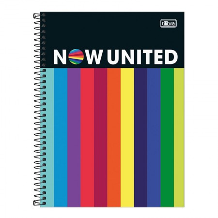 Caderno Espiral Capa Dura Universitario 1x1 80 Folhas Now United 3 Tilibra Lepok A Sua Grande Papelaria