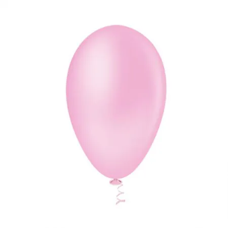 Bexiga rosa claro número 7 Riberball 50unid - Pic Pic