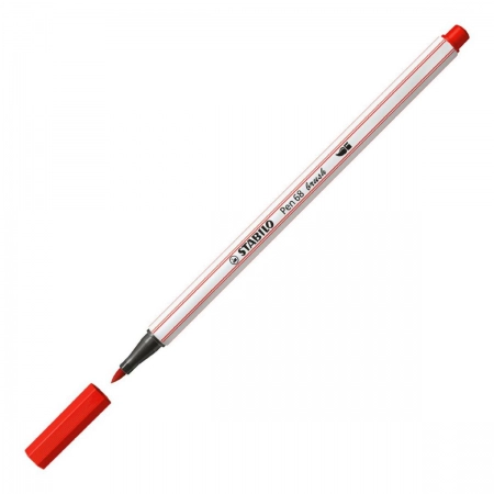 Caneta pincel Pen Brush Aquarelável - 568/48 - Vermelho Claro - Stabilo