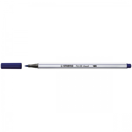 Caneta pincel Pen Brush Aquarelável - 568/22 - Azul Marinho - Stabilo