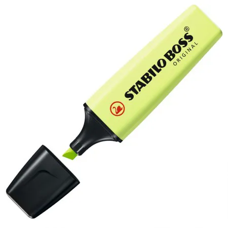 Pincel marca texto Boss Pastel - Limão - 70/133 - Stabilo