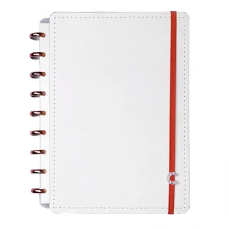 Caderno inteligente médio All White - CIMD3062