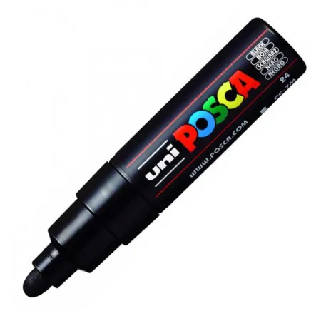 Caneta Posca PC-7M - preto - Uni-Ball