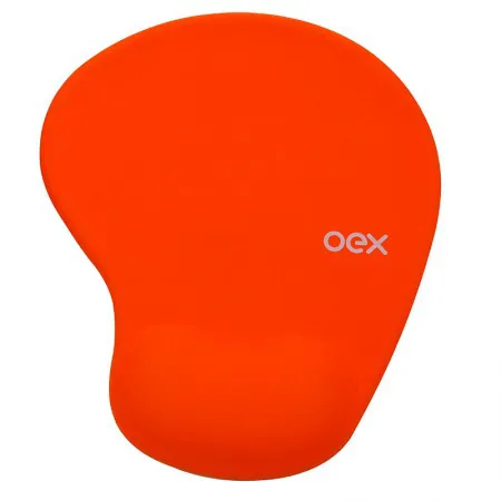 Mouse pad com apoio em gel Confort Laranja MP200/LA - Oex