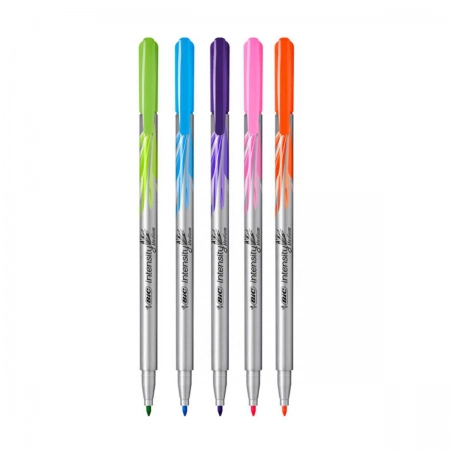 Caneta hidrográfica Intensity Medium com 5 unidades - Bic