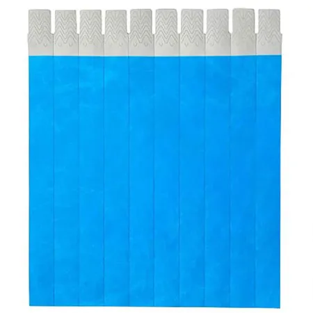 Pulseira de identificação tyvek Azul com 50 unidades - Singularis