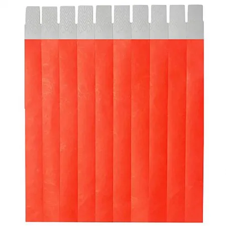 Pulseira de identificação tyvek Vermelho com 50 unidades - Singularis