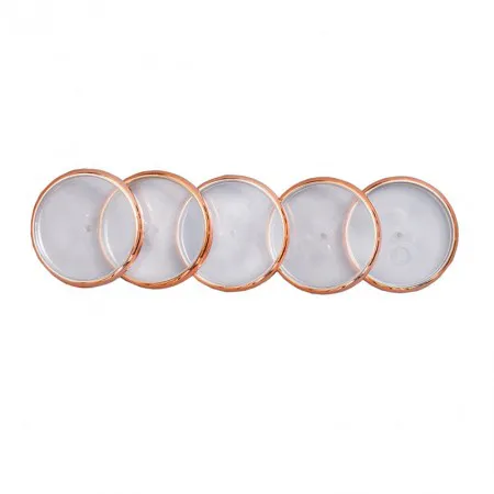 Discos e elástico caderno inteligente borda rosê gold 23mm CI231027