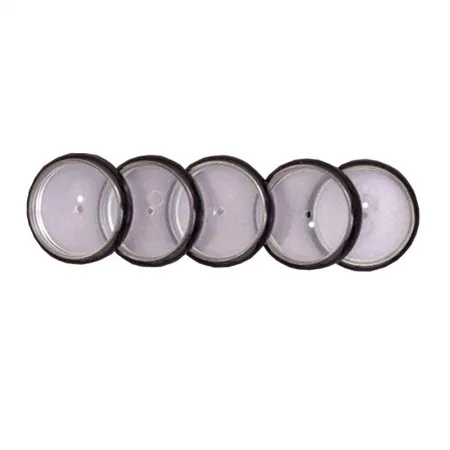 Discos e elástico caderno inteligente borda preto metálico 23mm CI231028