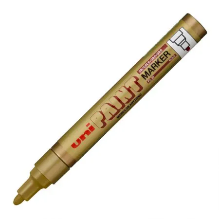 Pincel marcador permanente Paint Marker Ouro PX-20 - Uni-Paint