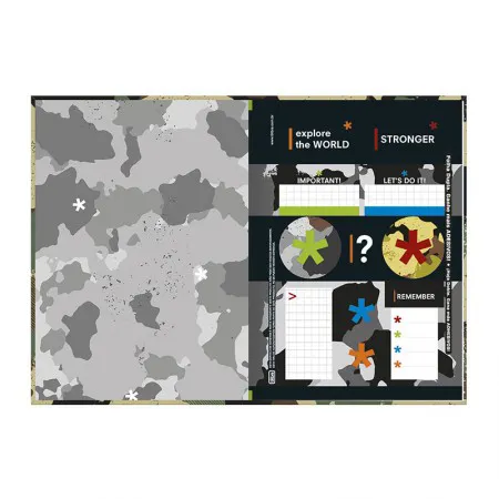 Caderno brochura capa dura 1/4 80 folhas Hide - Tilibra