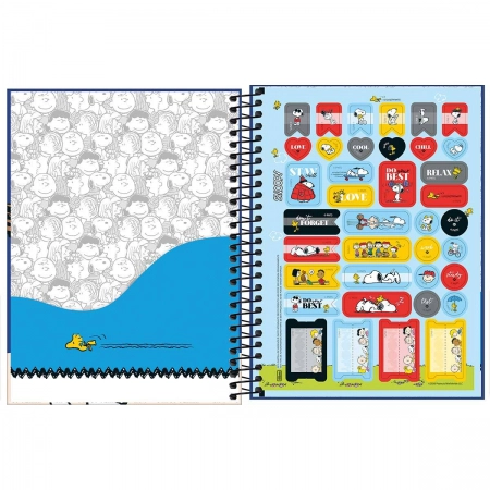 Agenda planner espiral semanal Snoopy 2027 - Tilibra