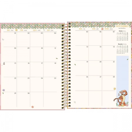 Agenda planner espiral semanal Pooh 2027 - Tilibra