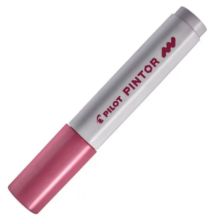 Pincel marcador Pintor ponta média 1.4mm - rosa metálico - Pilot
