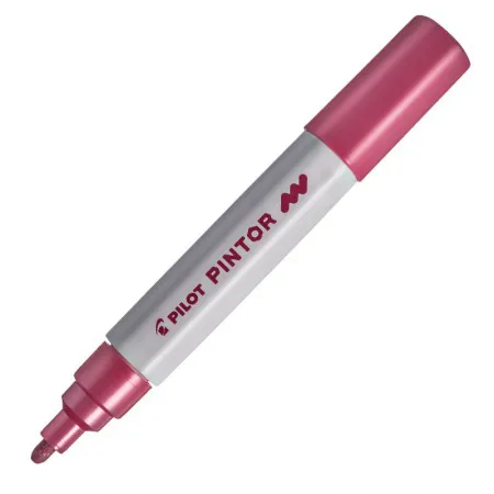 Pincel marcador Pintor ponta média 1.4mm - rosa metálico - Pilot
