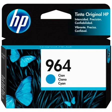 Cartucho HP 964 Original 3JA50AL ciano p/ OfficeJet Pro 9010, 9016, 9018, 9020