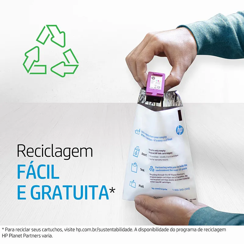 Cartucho HP 964 Original 3JA50AL ciano p/ OfficeJet Pro 9010, 9016, 9018, 9020