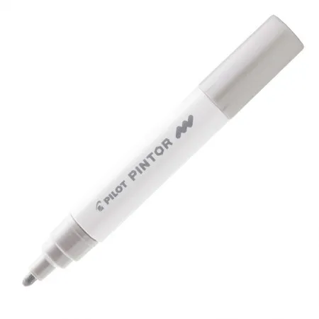 Pincel marcador Pintor ponta média 1.4mm - prata - Pilot