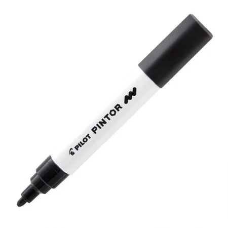 Pincel marcador Pintor ponta média 1.4mm - Preto - Pilot