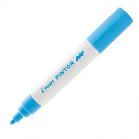 Pincel marcador Pintor ponta m 1.4mm azul claro Pilot