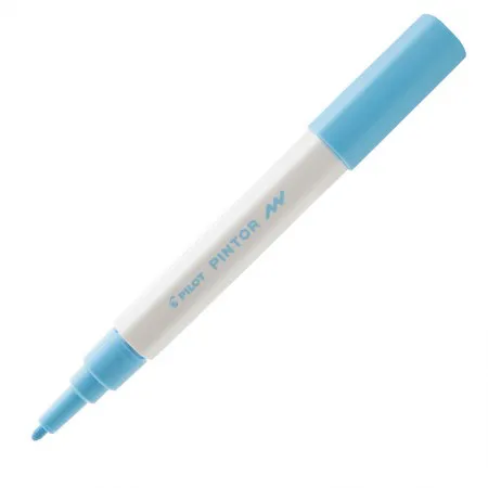 Pincel marcador Pintor ponta fina 1.0mm - azul pastel - Pilot