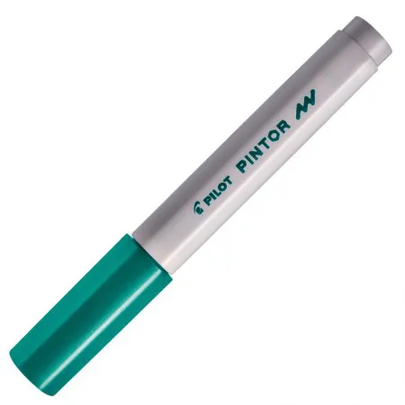 Pincel marcador Pintor ponta fina 1.0mm - verde metálico - Pilot
