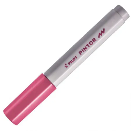 Pincel marcador Pintor ponta fina 1.0mm - rosa metálico - Pilot