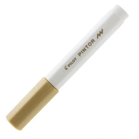 Pincel marcador Pintor ponta fina 1.0mm - dourado - Pilot