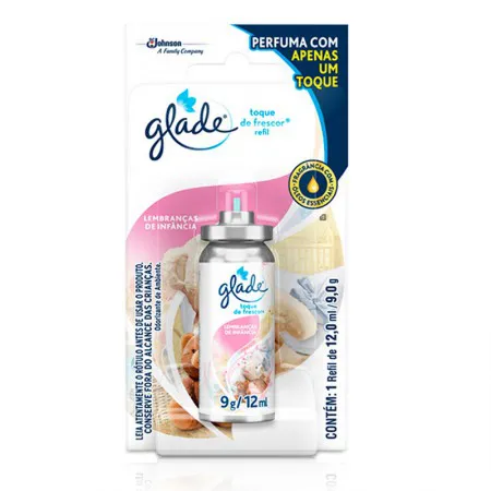Odorizador Glade toque de frescor lembrança de infância refil 12ml - Johnson